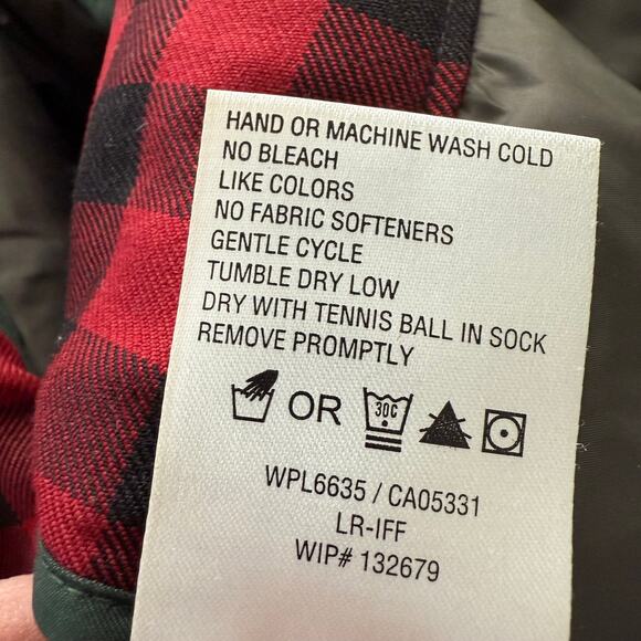 Vintage Men's Woolrich Puffer Quilted Coat with Buffalo Plain Lining Size XL - Picture 7 of 11